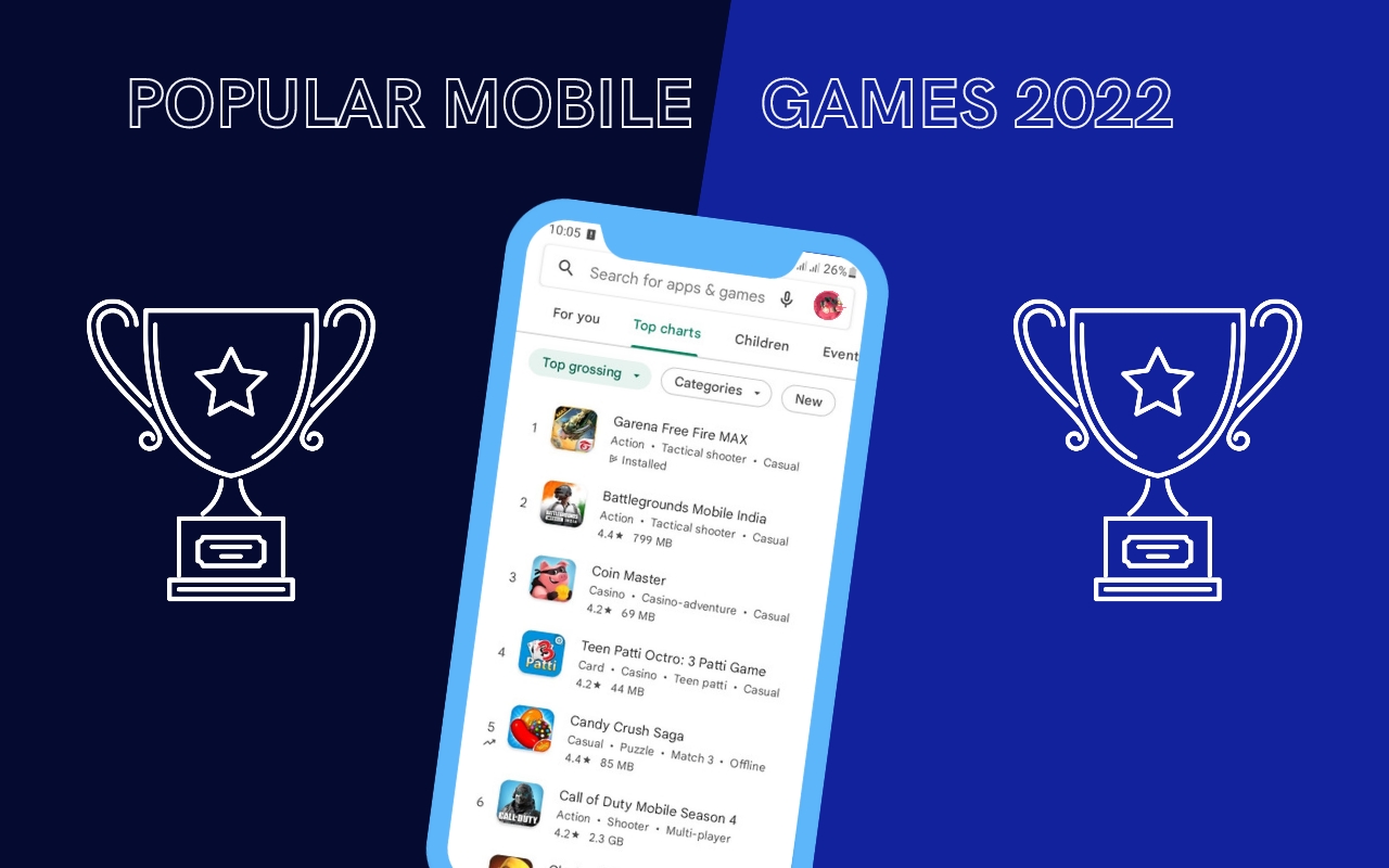 Top 10 Most Popular Mobile Games In India Top Grossing 2022 GamesRoid