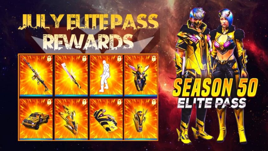 Free Fire Season 50 Elite Pass Rewards