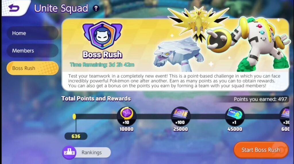 Pokémon UNITE New Game Mode Boss Rush