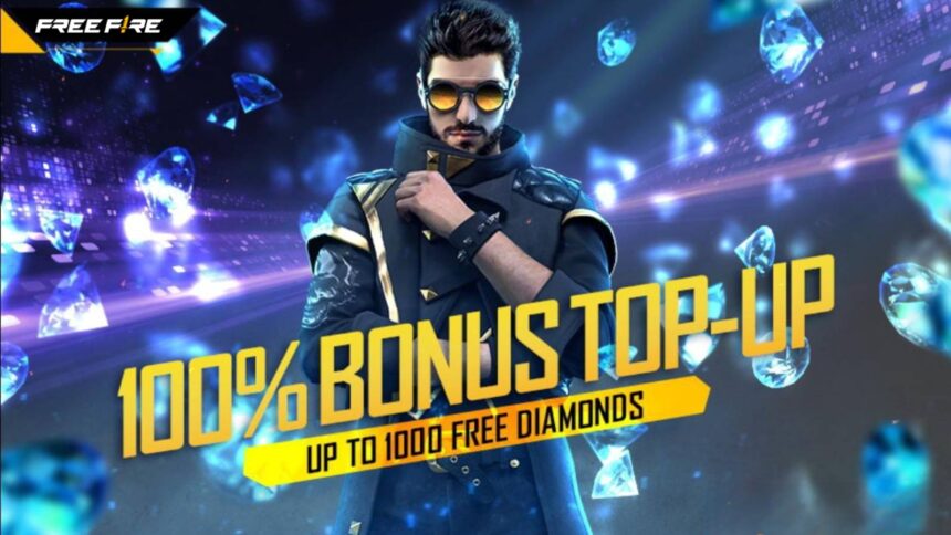 Free Fire Max 100% Bonus Topup Event