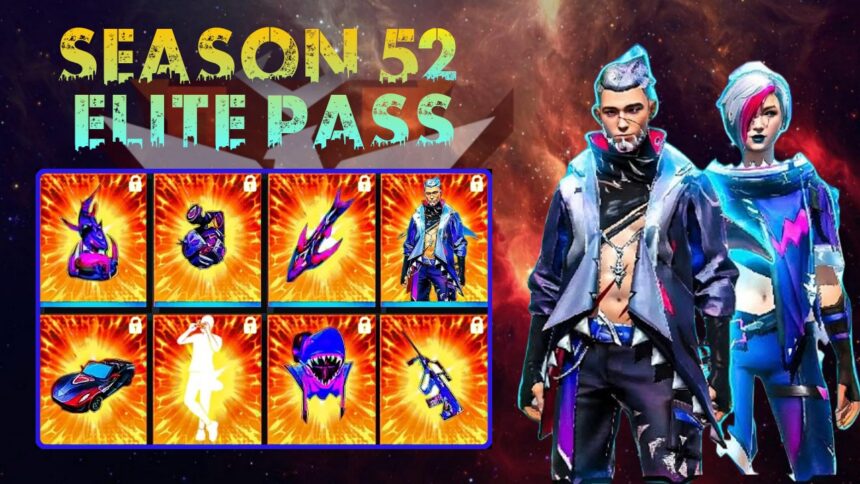 Free Fire Season 52 Elite Pass Rewards
