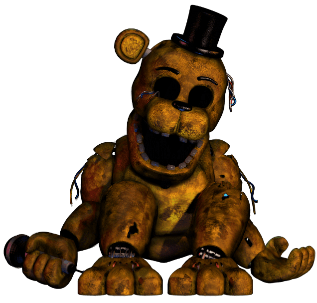 FNaF Withered Golden Freddy Character