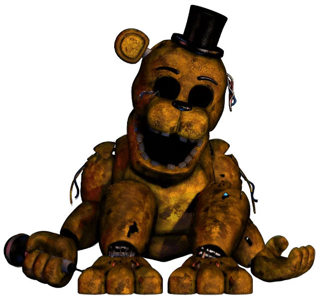 FNaF Withered Golden Freddy Character