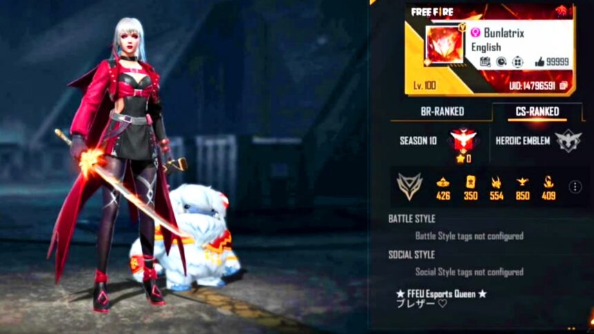 HIGHEST FREE FIRE LEVEL IN THE WORLD visual data 6