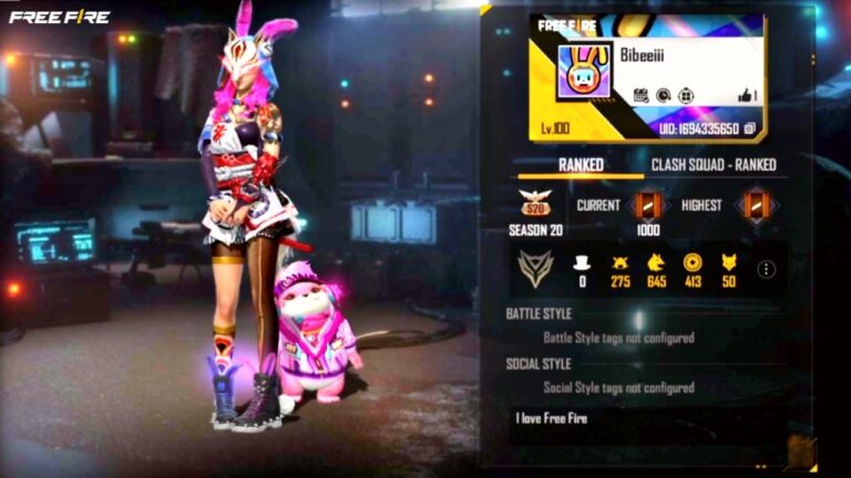 HIGHEST FREE FIRE LEVEL visual data 7