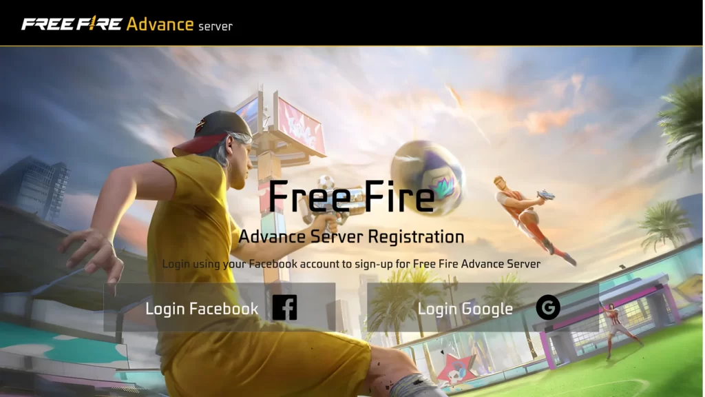 free fire advanced server registration