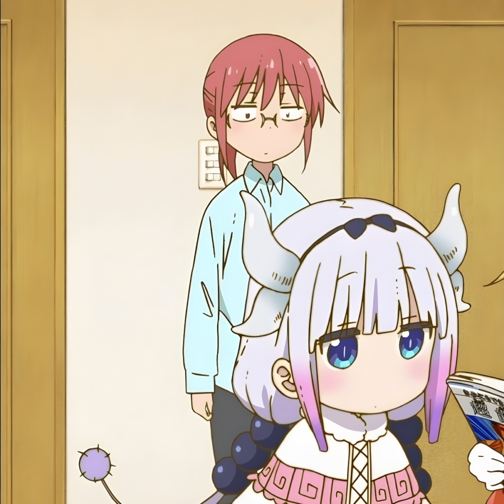 Kanna and Tohru Anime Matching Photos