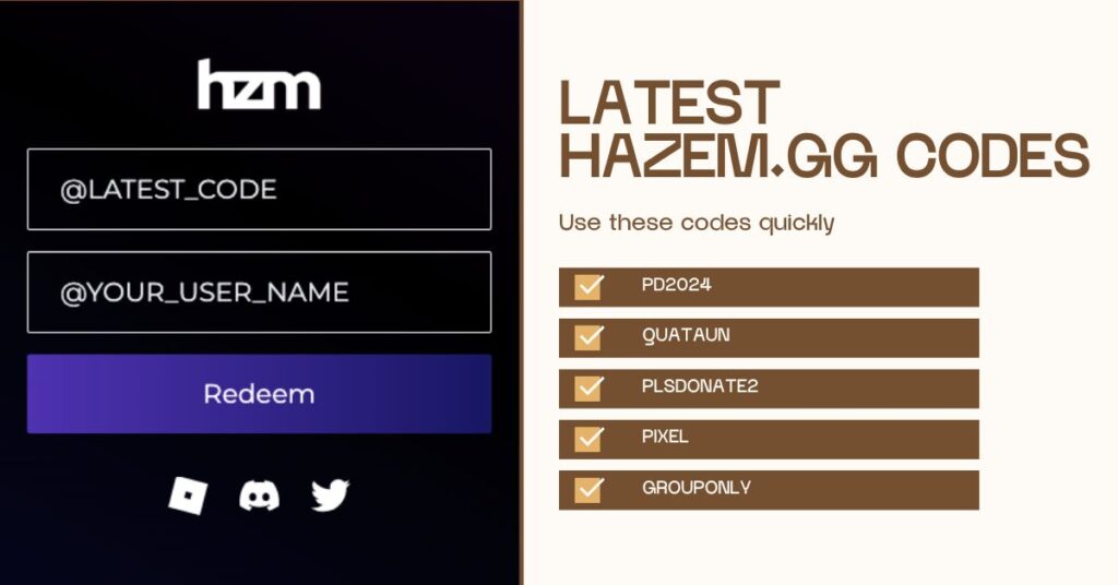 LATEST Hazem.gg Codes