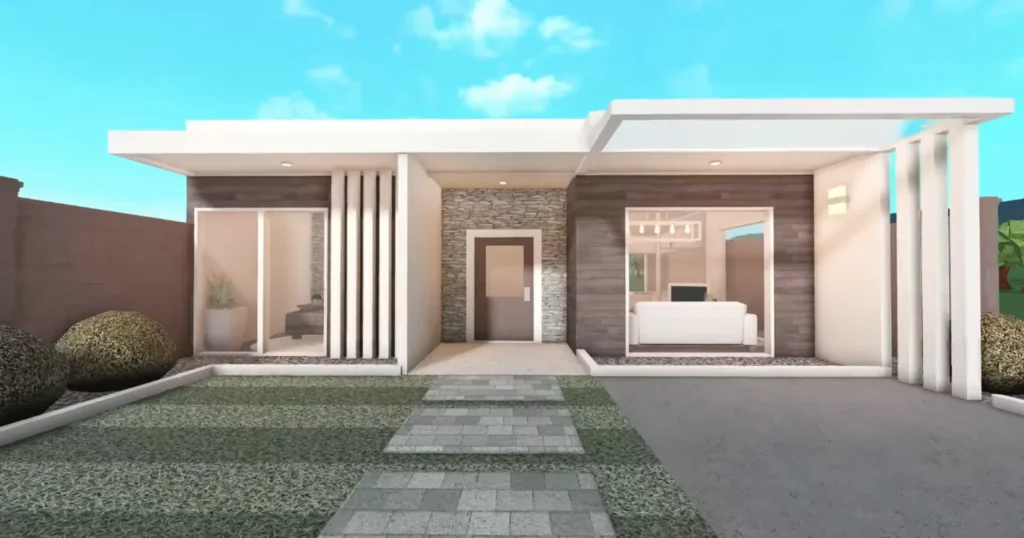 10k modern bloxburg starter house