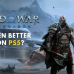 Kratos and Atreus standing in a snowy Norse landscape in God of War Ragnarök, showcasing enhanced PS5 visuals and gameplay