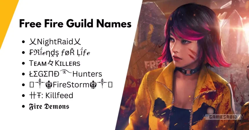 Free Fire Guild Names