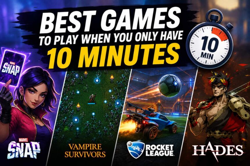 Best Games to Play When You Only Have 10 Minutes - GamesRoid
